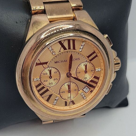 Michael Kors MK5652 Women's Stainless Steel Analog Rose Gold Dial Watch BC723 - Picture 3 of 10